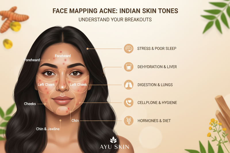 Face Mapping Acne: What Your Breakouts Are Telling You & How to Fix Them for Indian Skin