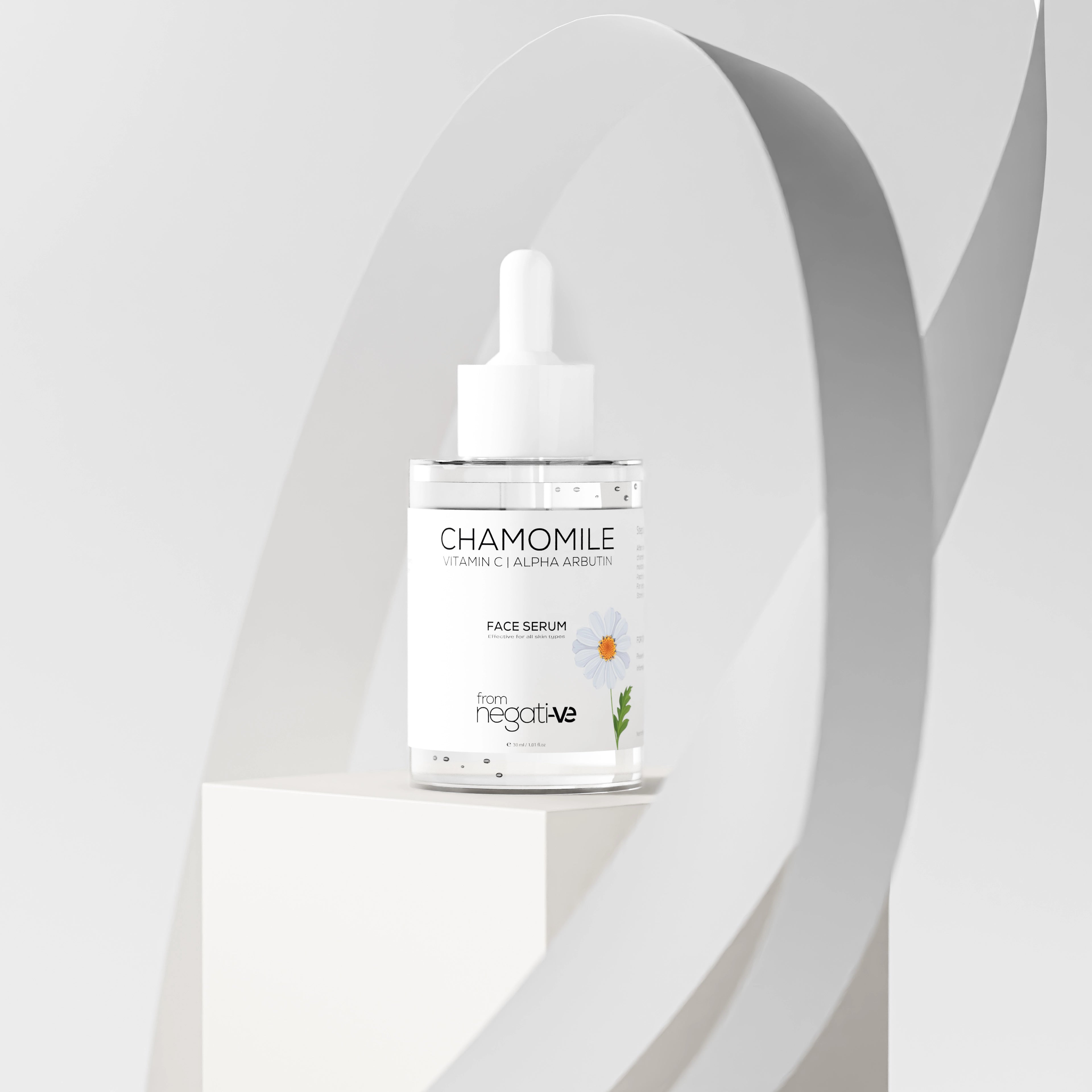 Chamomile, Vitamin C & Alpha Arbutin Glow Serum for Irritation, Redness, Brightening & Dark Spots
