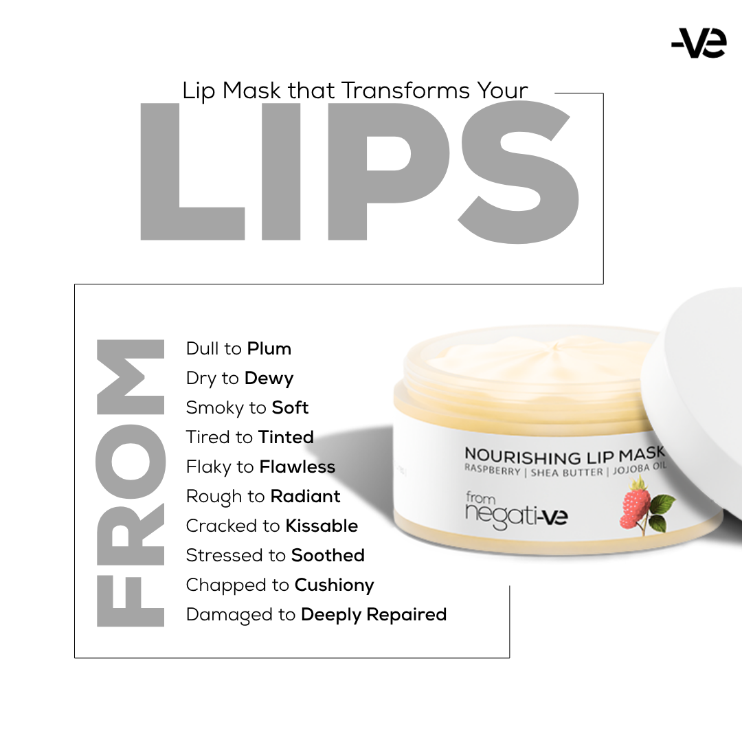 Nourishing Lip Mask with Raspberry, Shea Butter & Jojoba Oil